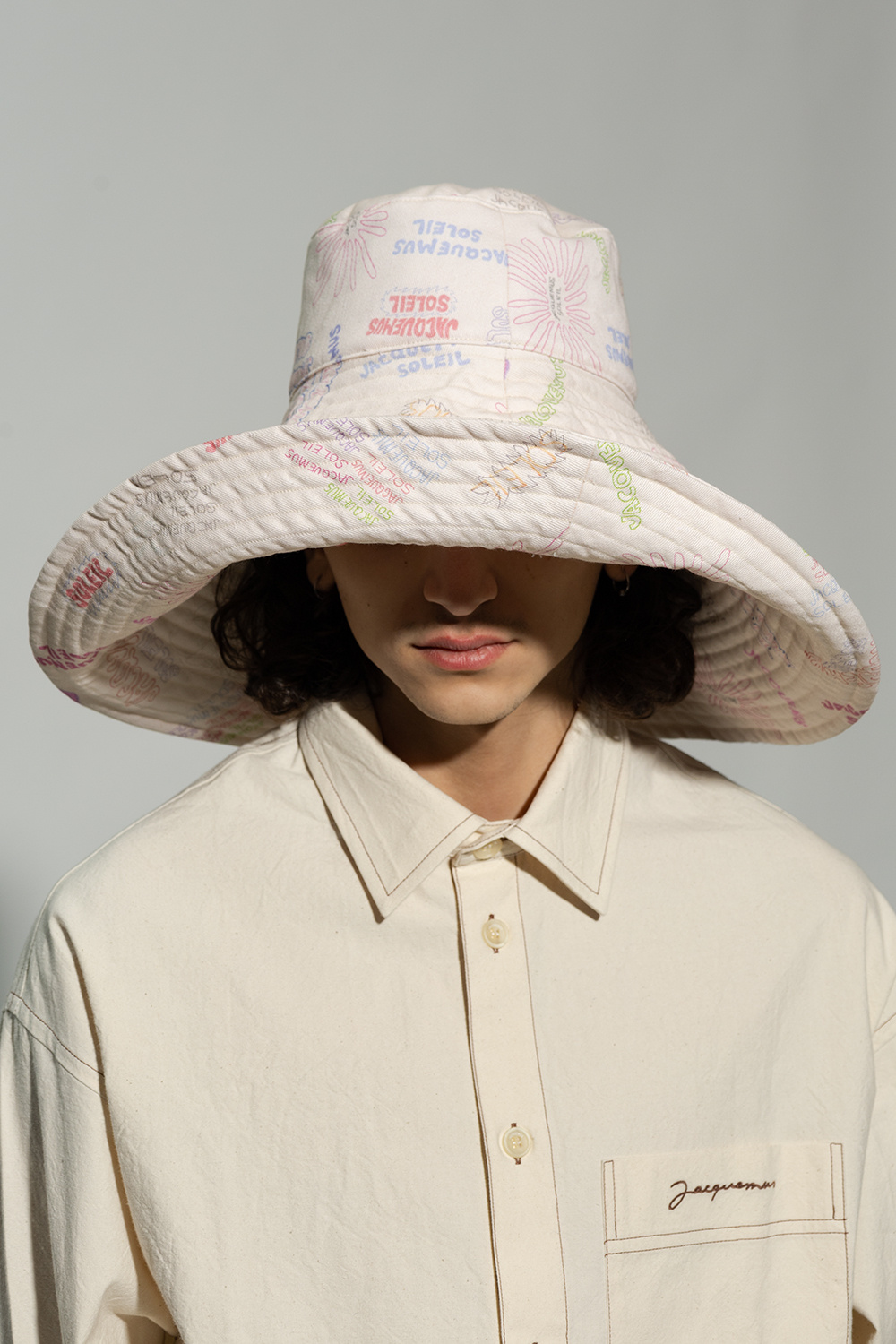 Cream ‘Lagrima’ bucket hat Jacquemus Vitkac GB